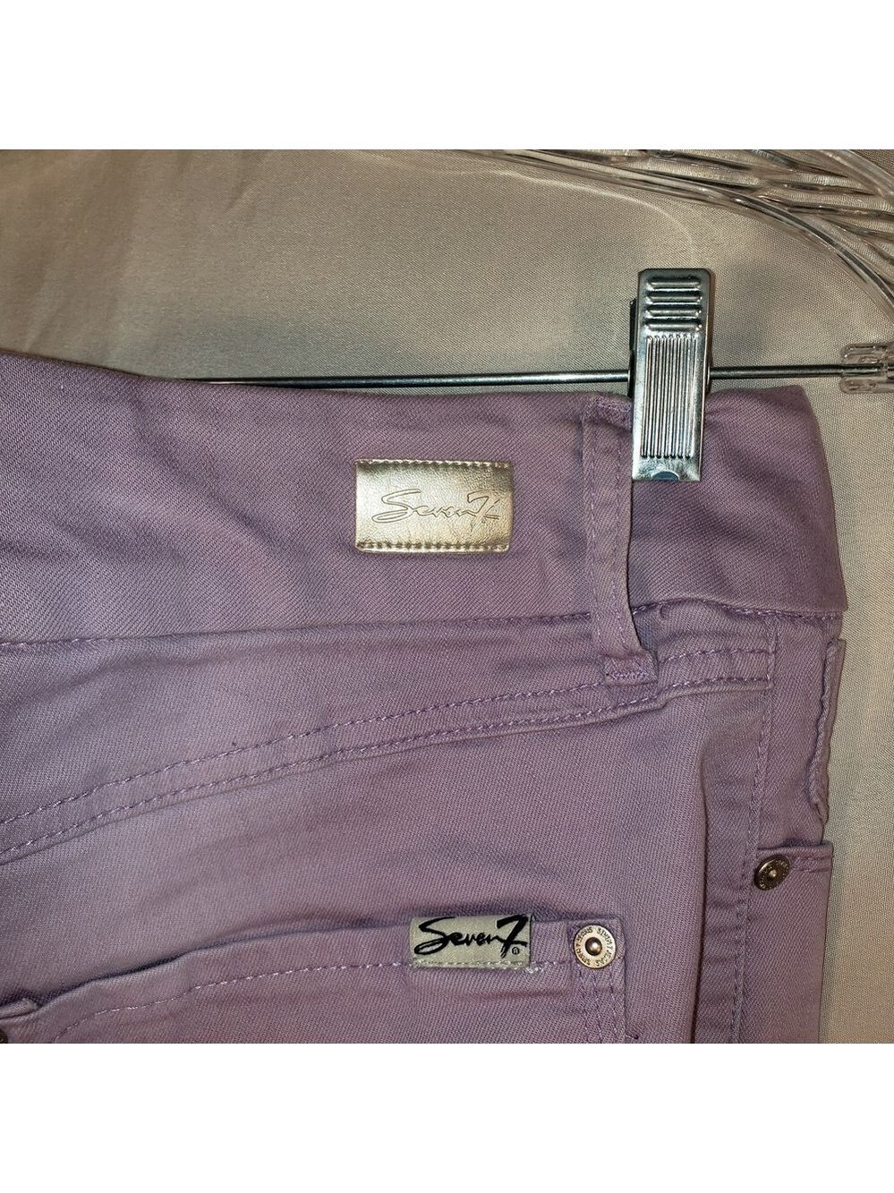 Seven7 Lilac Skinny Ankle Tummyless Denim Pants - 8 - Picture 4 of 9